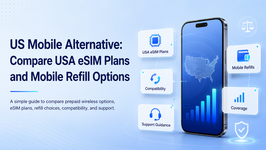 US Mobile Alternative: Compare USA eSIM Plans and Mobile Refill Options